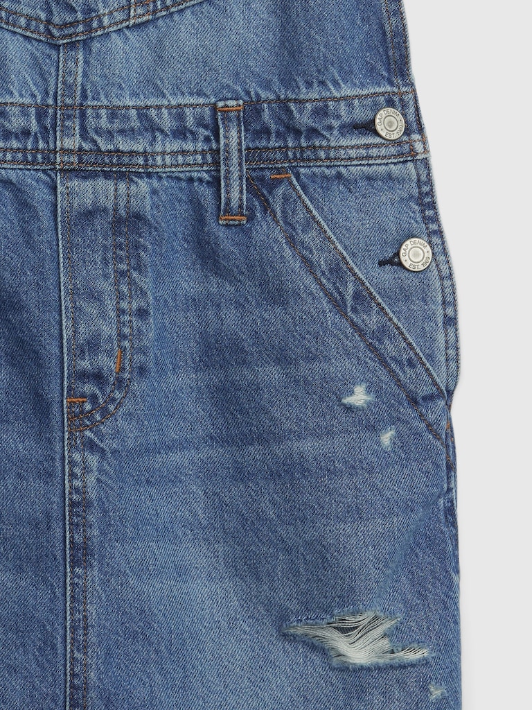 Kids Denim Pinafore Dress