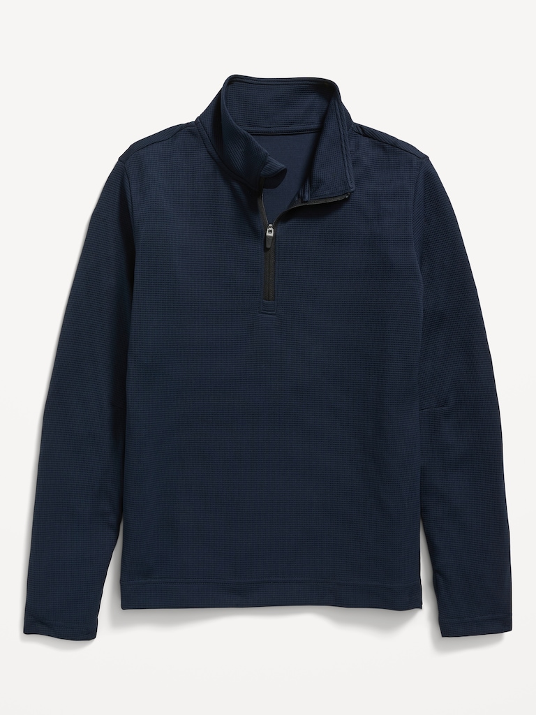 Go-Dry Cool Mock-Neck Quarter-Zip Top for Boys