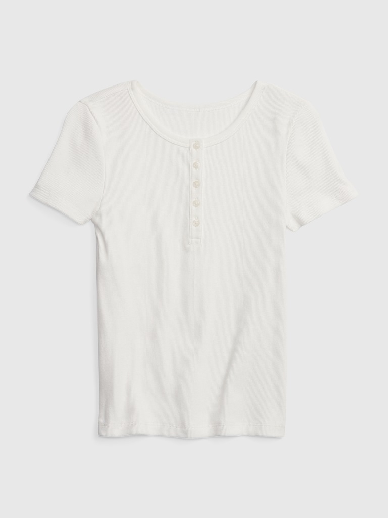 Kids Rib Henley T-Shirt