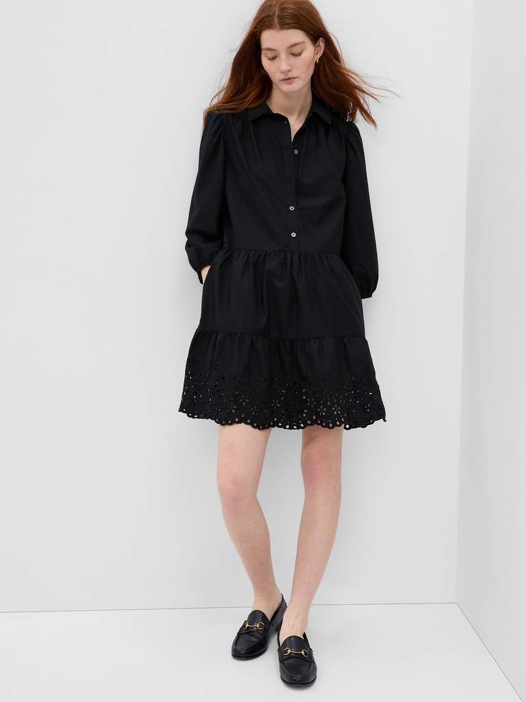 Puff Sleeve Shirtdress