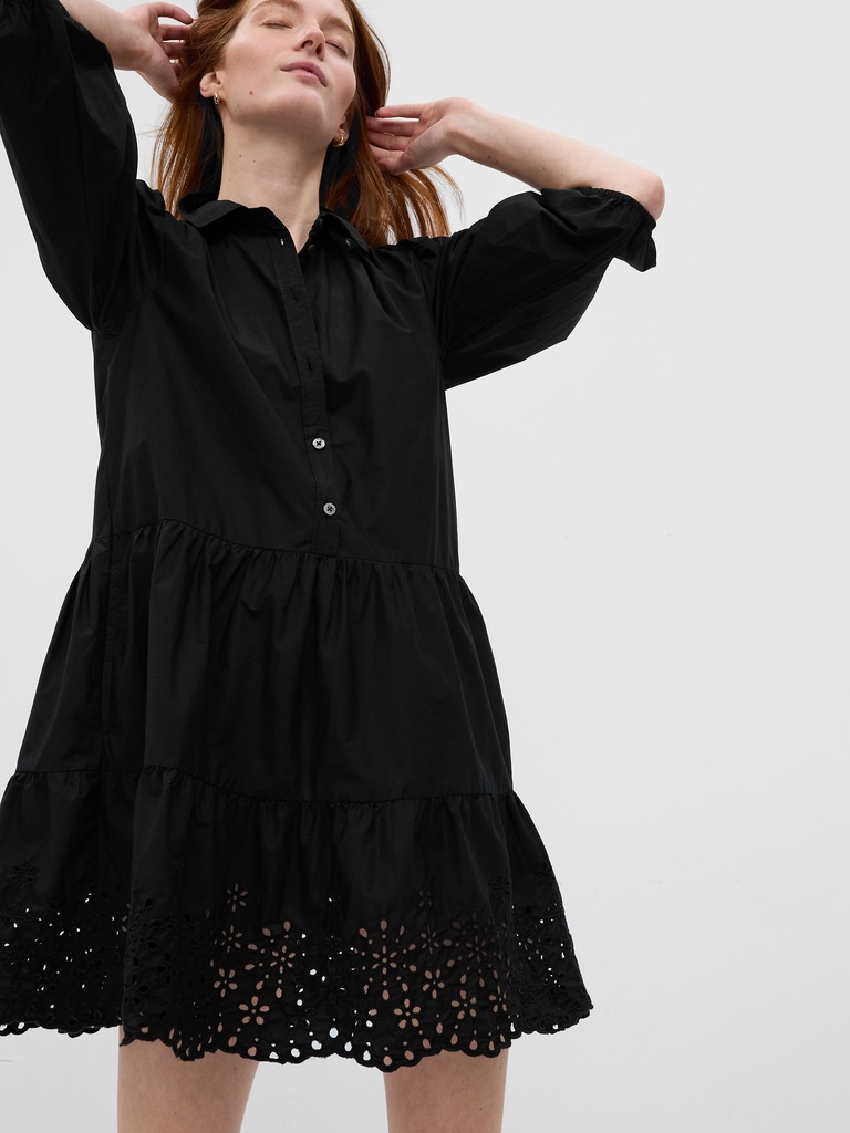 Puff Sleeve Shirtdress