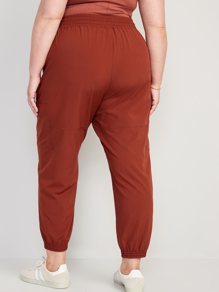 Extra High-Waisted StretchTech Cargo Jogger Pants