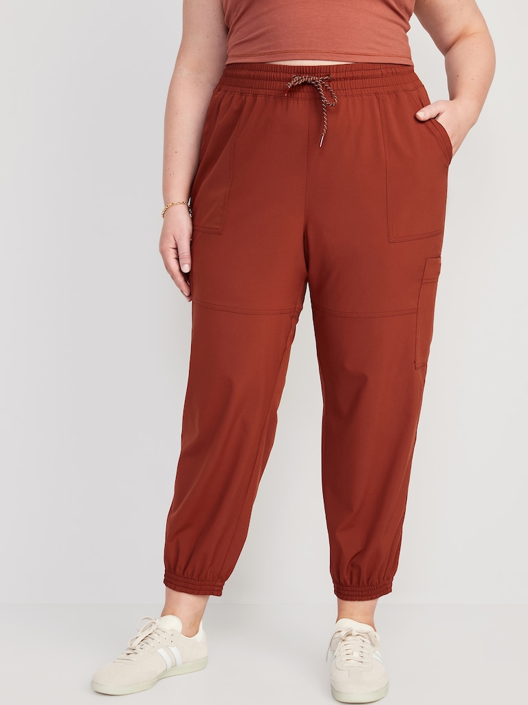 Extra High-Waisted StretchTech Cargo Jogger Pants