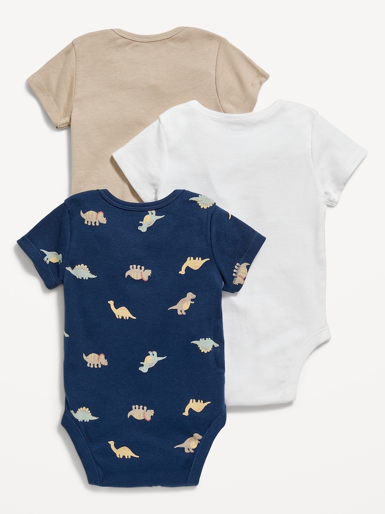 Unisex Bodysuit 3-Pack for Baby