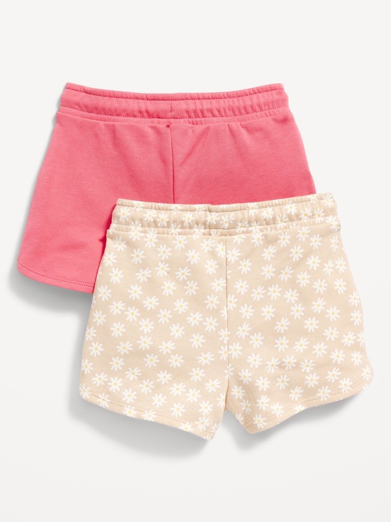 2-Pack French Terry Pull-On Shorts for Toddler Girls