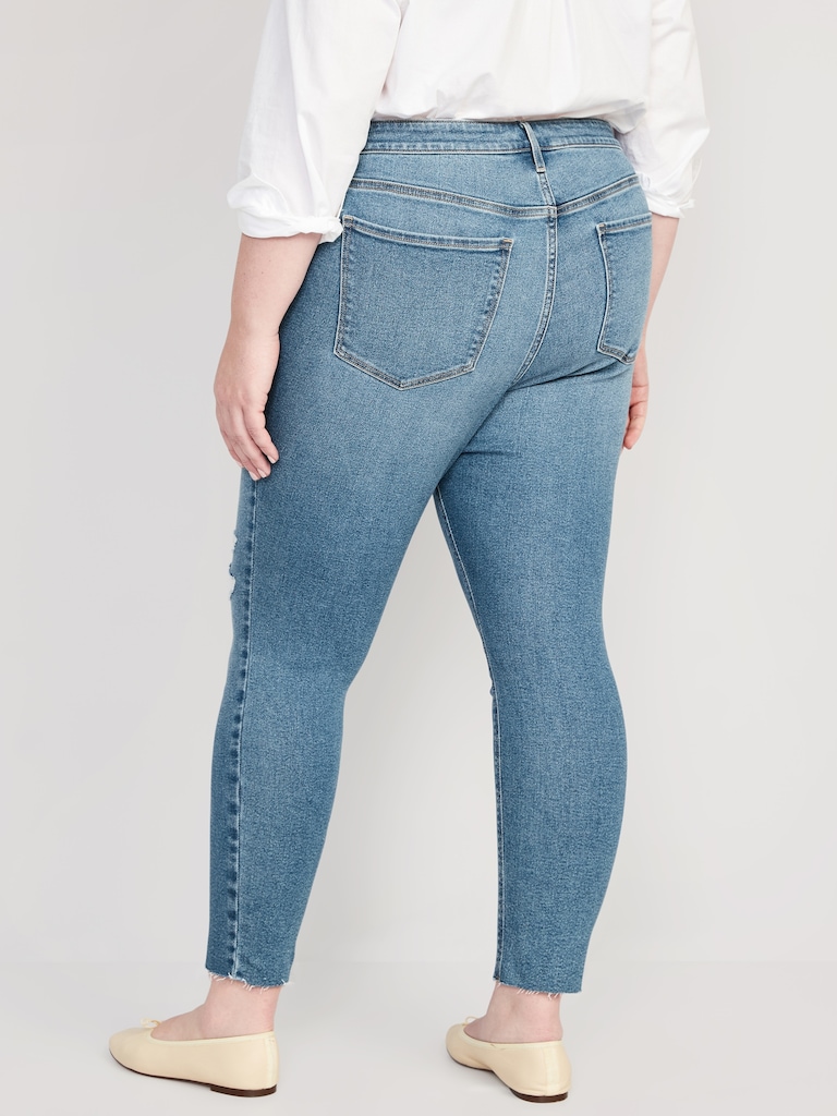 Mid-Rise Rockstar Super-Skinny Ankle Jeans