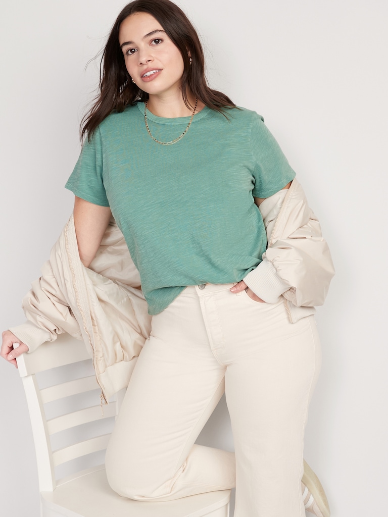 EveryWear Crew-Neck Slub-Knit T-Shirt