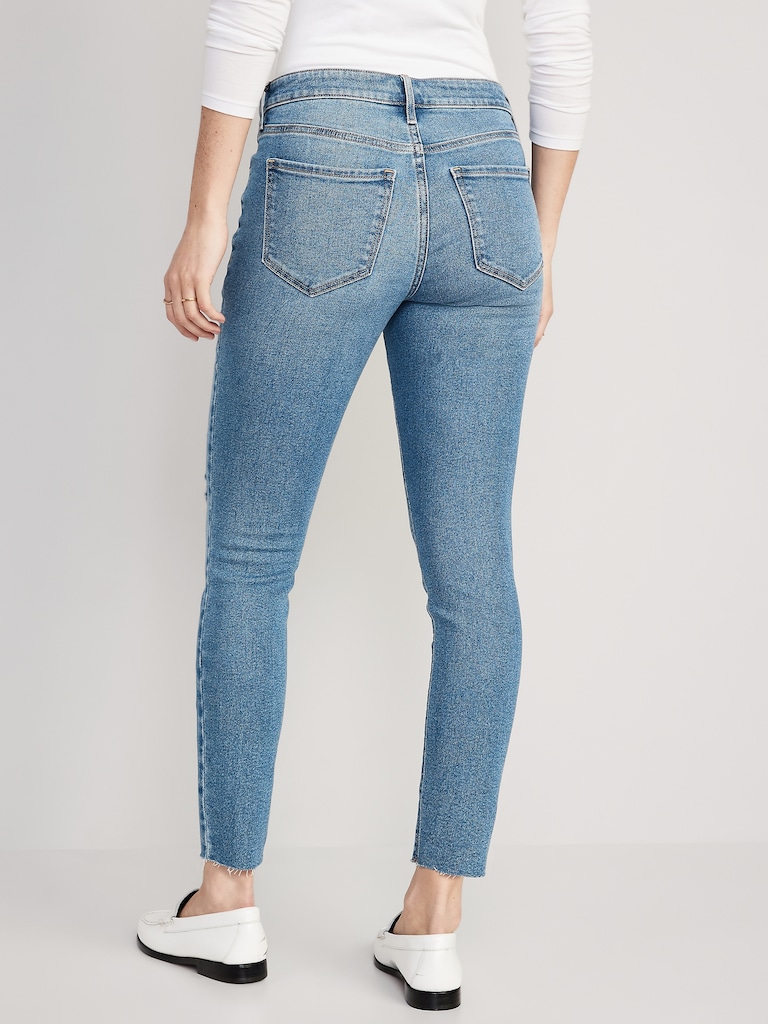 Mid-Rise Rockstar Super-Skinny Ankle Jeans