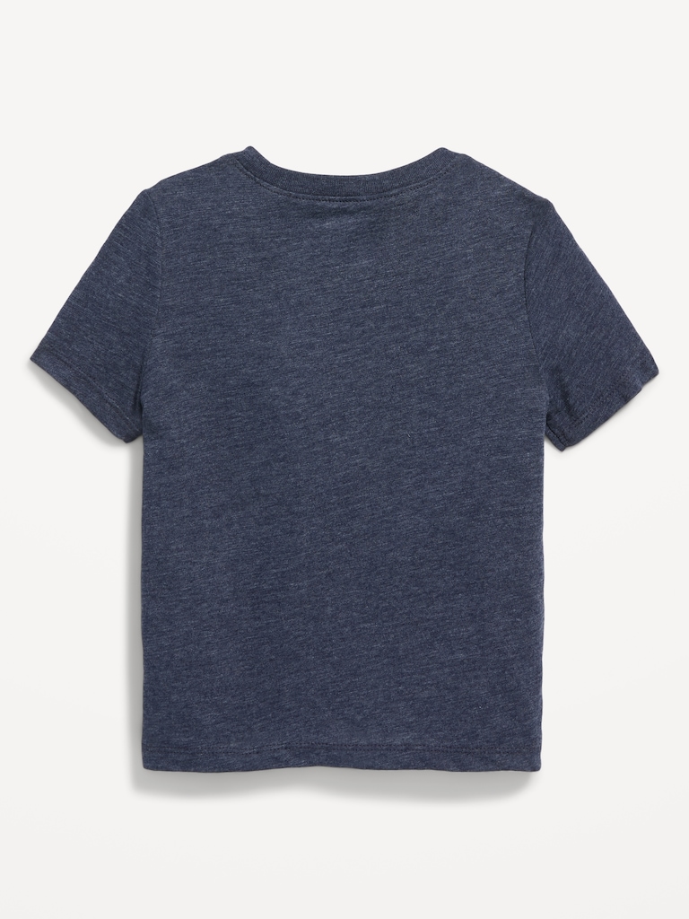T-shirt à manches courtes en tricot flammé unisexe pour Tout-petit