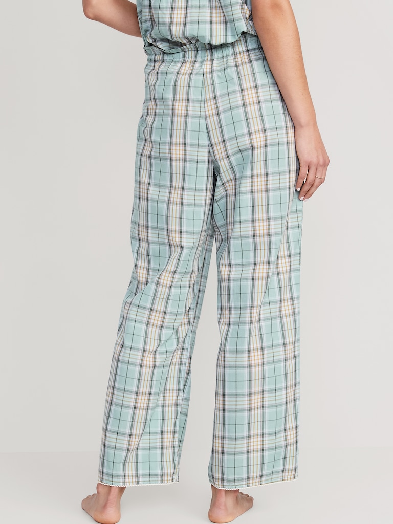 Camisole de pyjama trapèze à smocks et rayures pour Femme