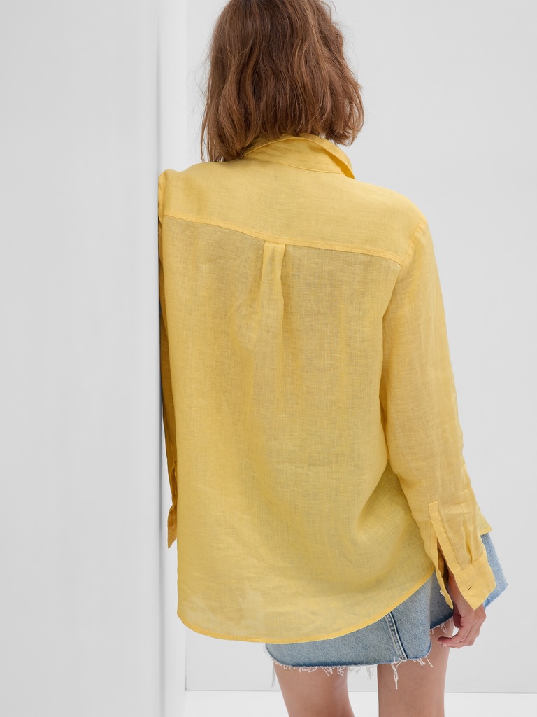Chemisier boyfriend en lin