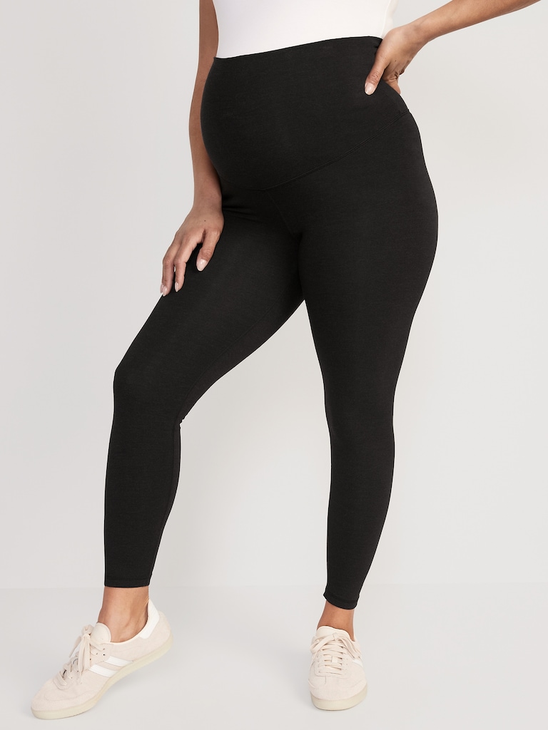 Maternity Rollover-Waist PowerChill 7/8 Leggings