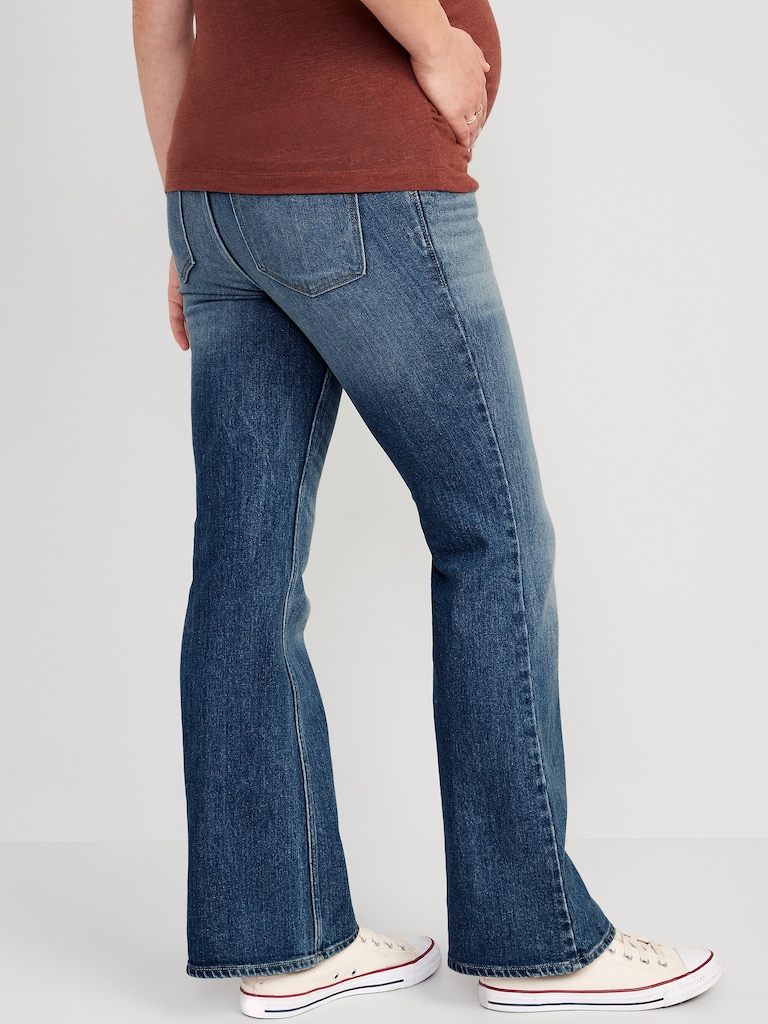 Maternity Full-Panel Flare Jeans