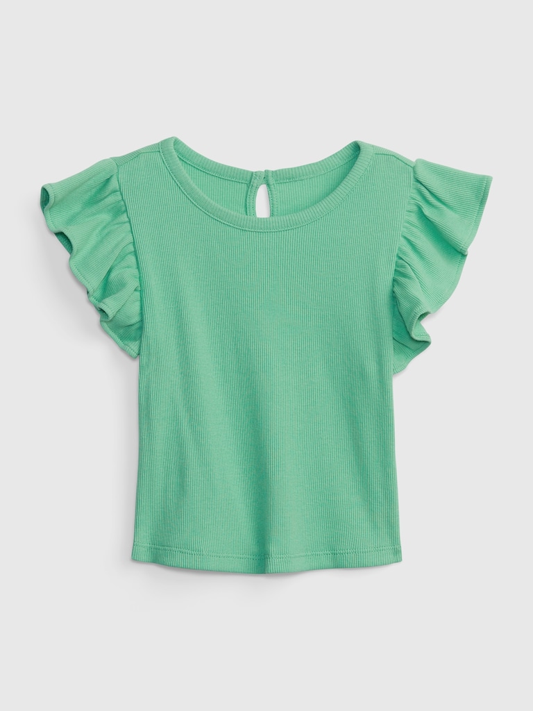 Toddler Rib Flutter Top