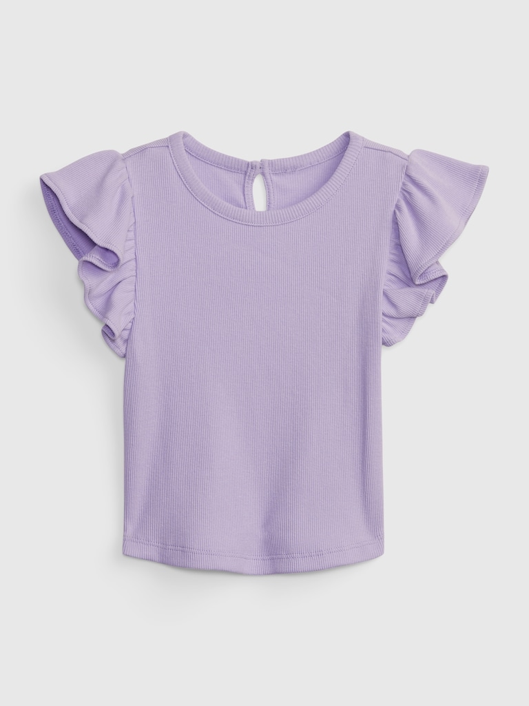 Toddler Rib Flutter Top