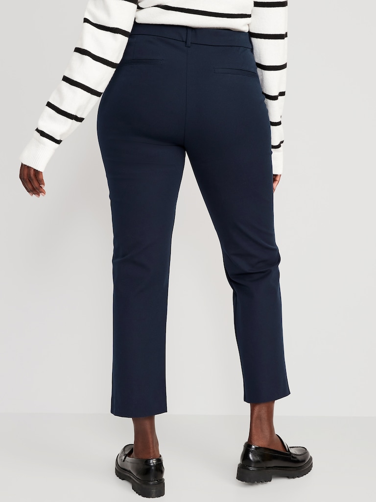 High-Waisted Pixie Straight Pants