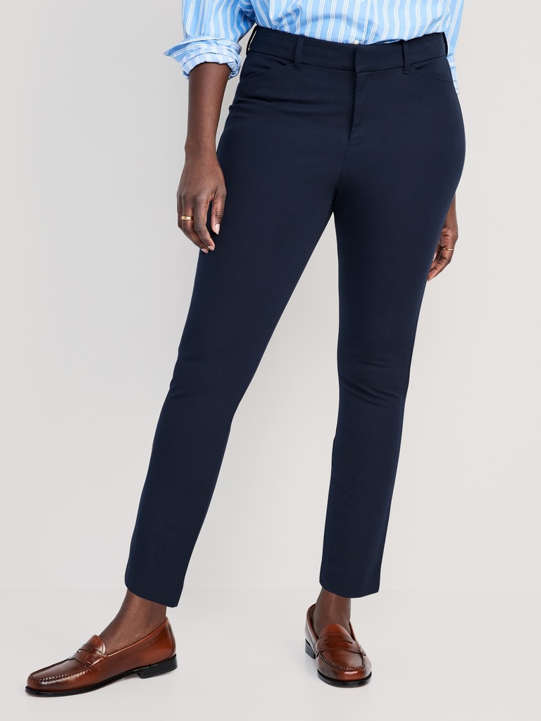 High-Waisted Pixie Skinny Ankle Pants