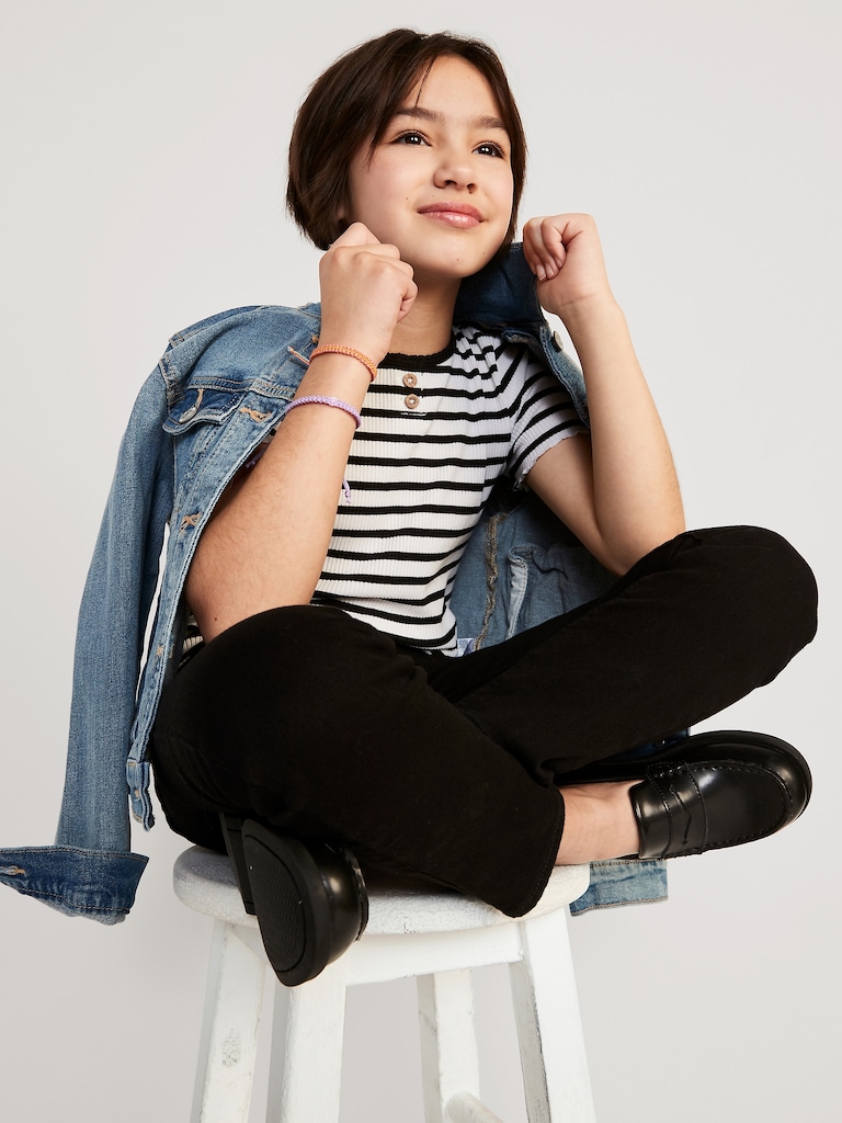 Wow Skinny Pull-On Black Jeans for Girls