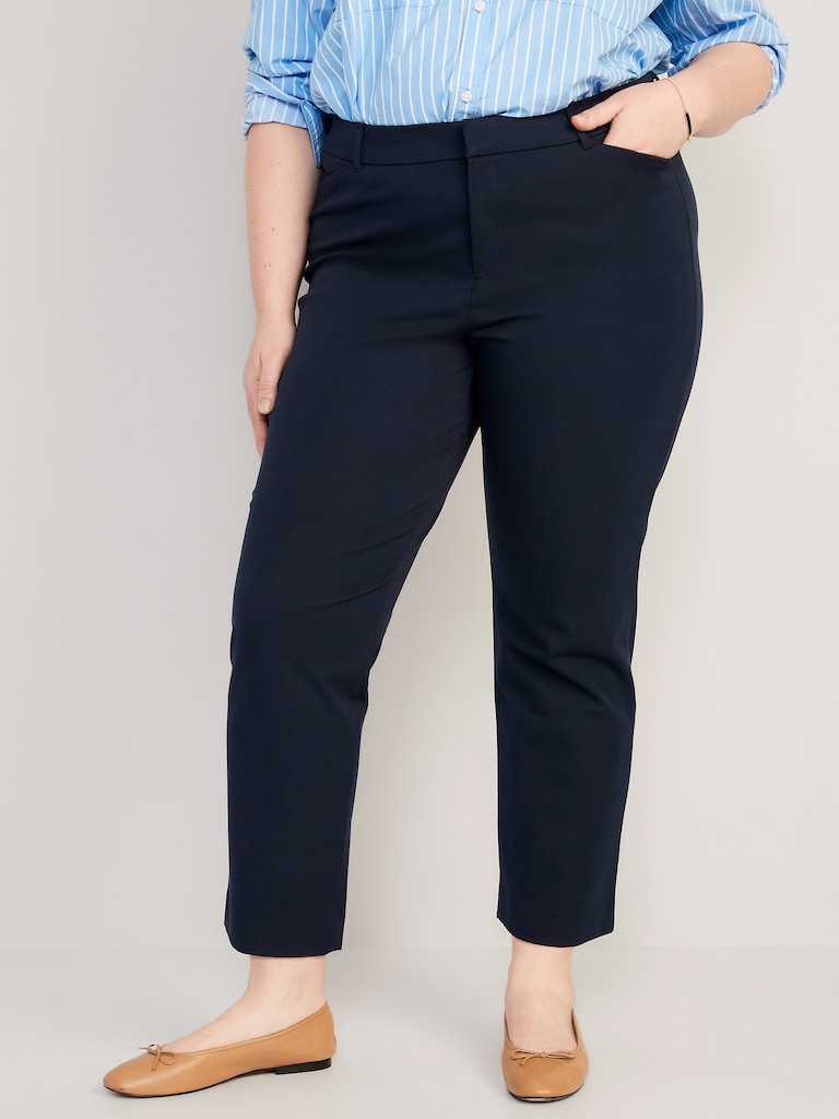 High-Waisted Pixie Straight Pants
