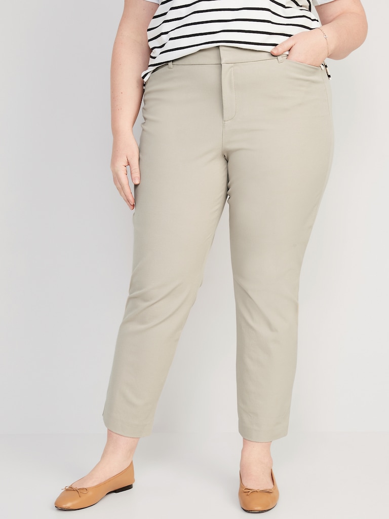 High-Waisted Pixie Straight Pants
