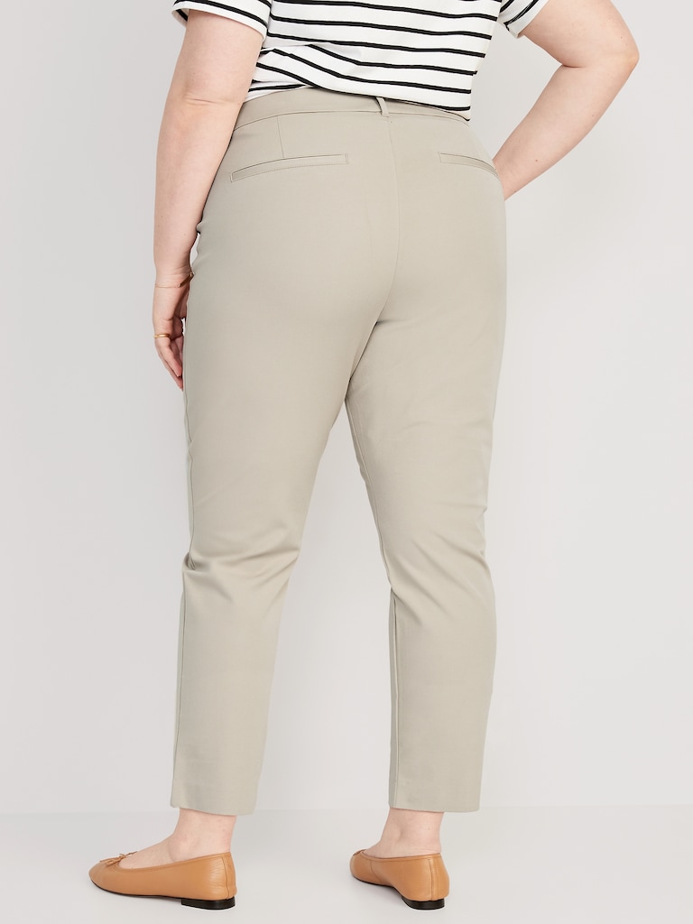 High-Waisted Pixie Straight Pants