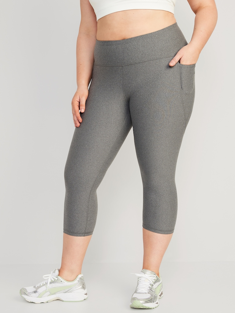 High-Waisted PowerSoft Crop Leggings for Women