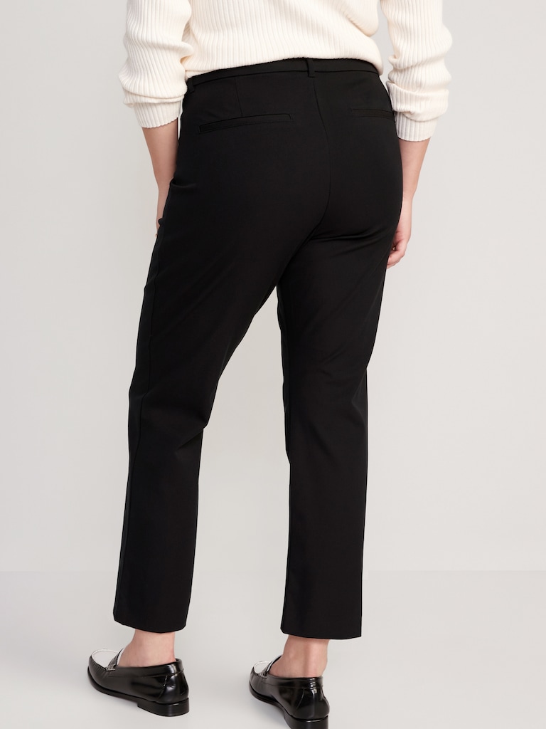 High-Waisted Pixie Straight Pants