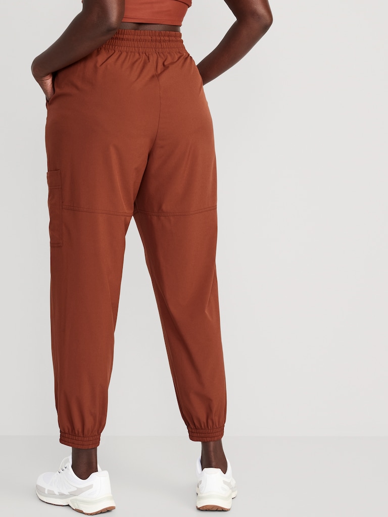Extra High-Waisted StretchTech Cargo Jogger Pants