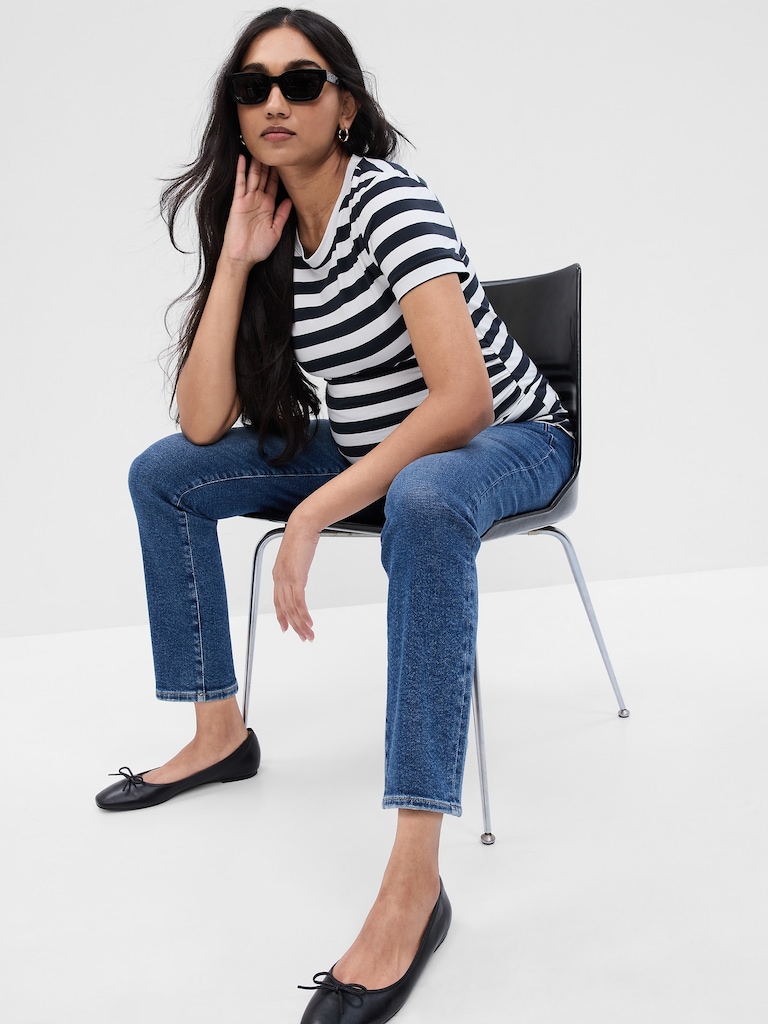 Maternity True Waistband Full Panel Vintage Slim Jeans