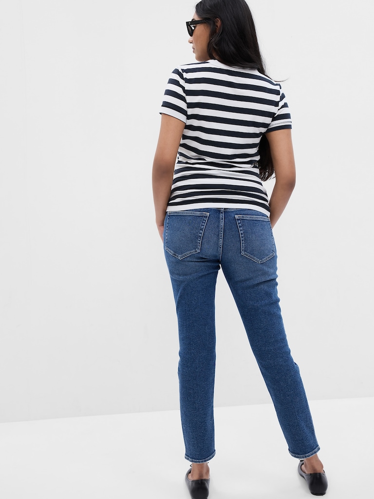 Maternity True Waistband Full Panel Vintage Slim Jeans