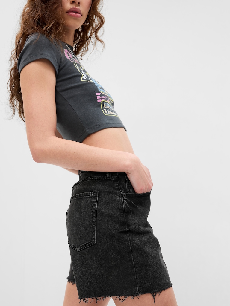 5" High Rise Cotton '90s Loose Denim Shorts