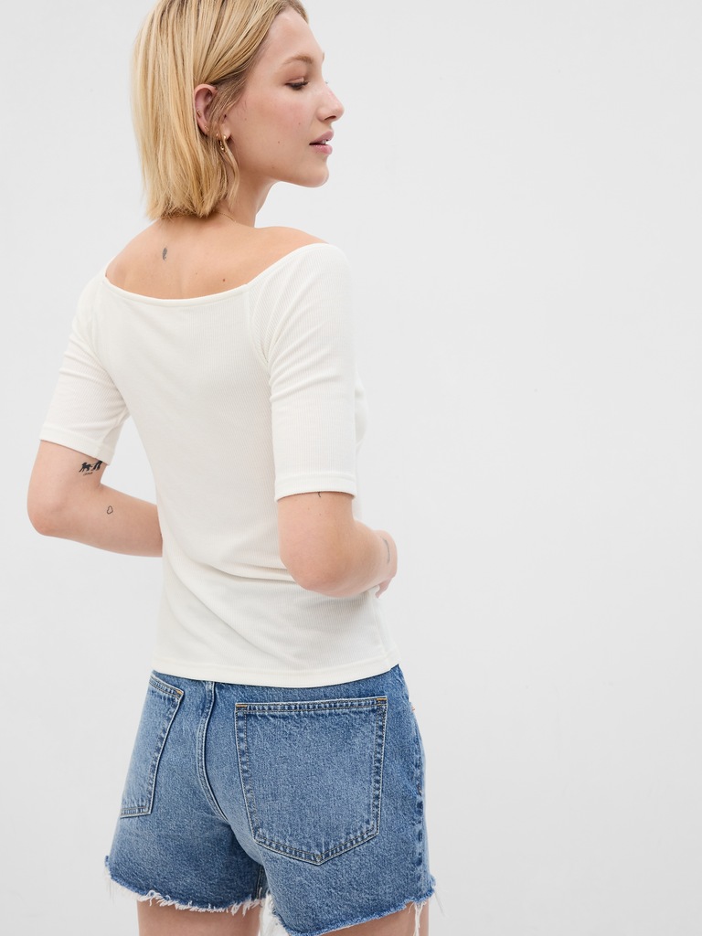 Mini Rib Sweetheart T-Shirt