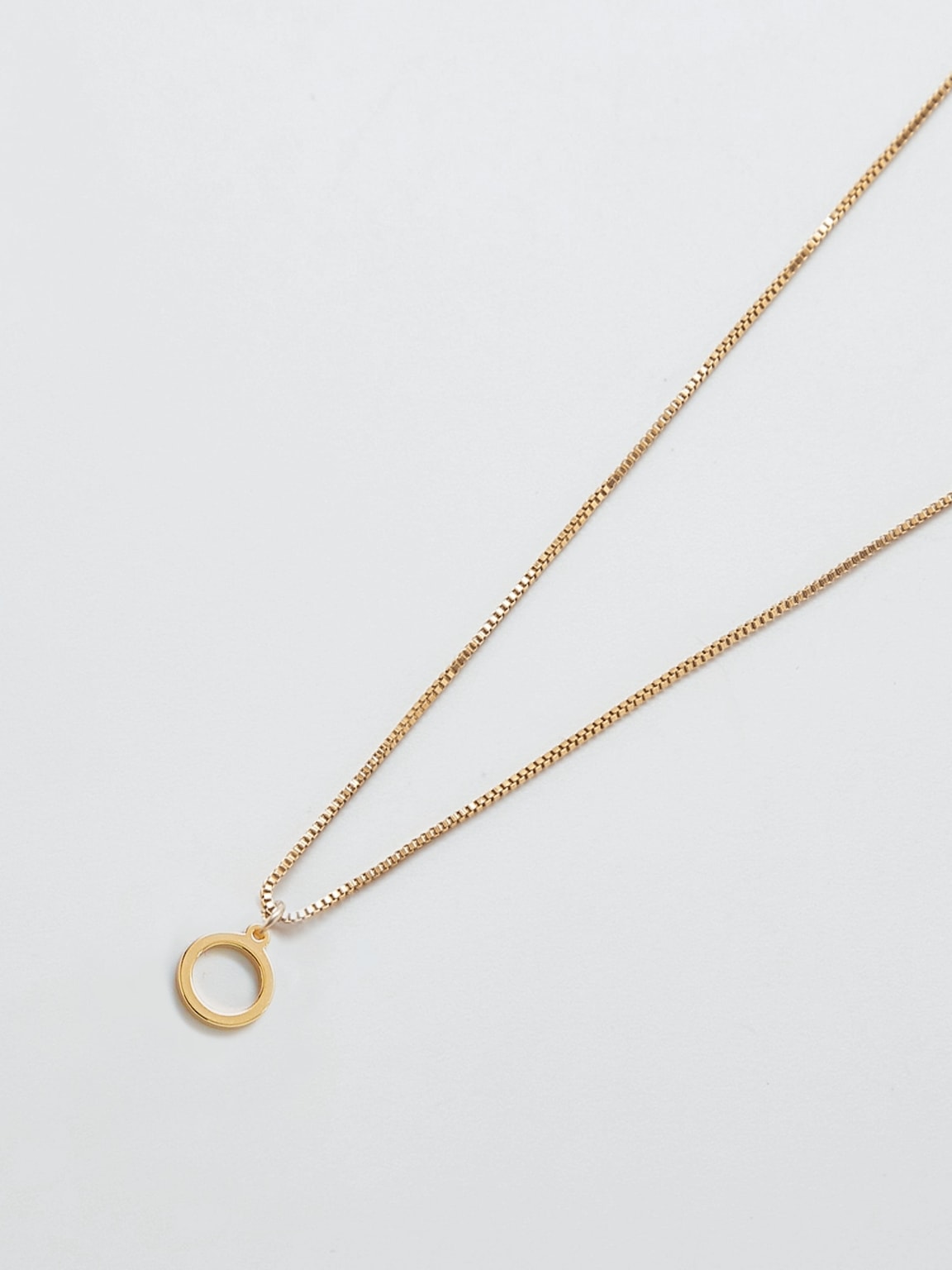 Admiral Row Gold Dainty Initial Necklace
