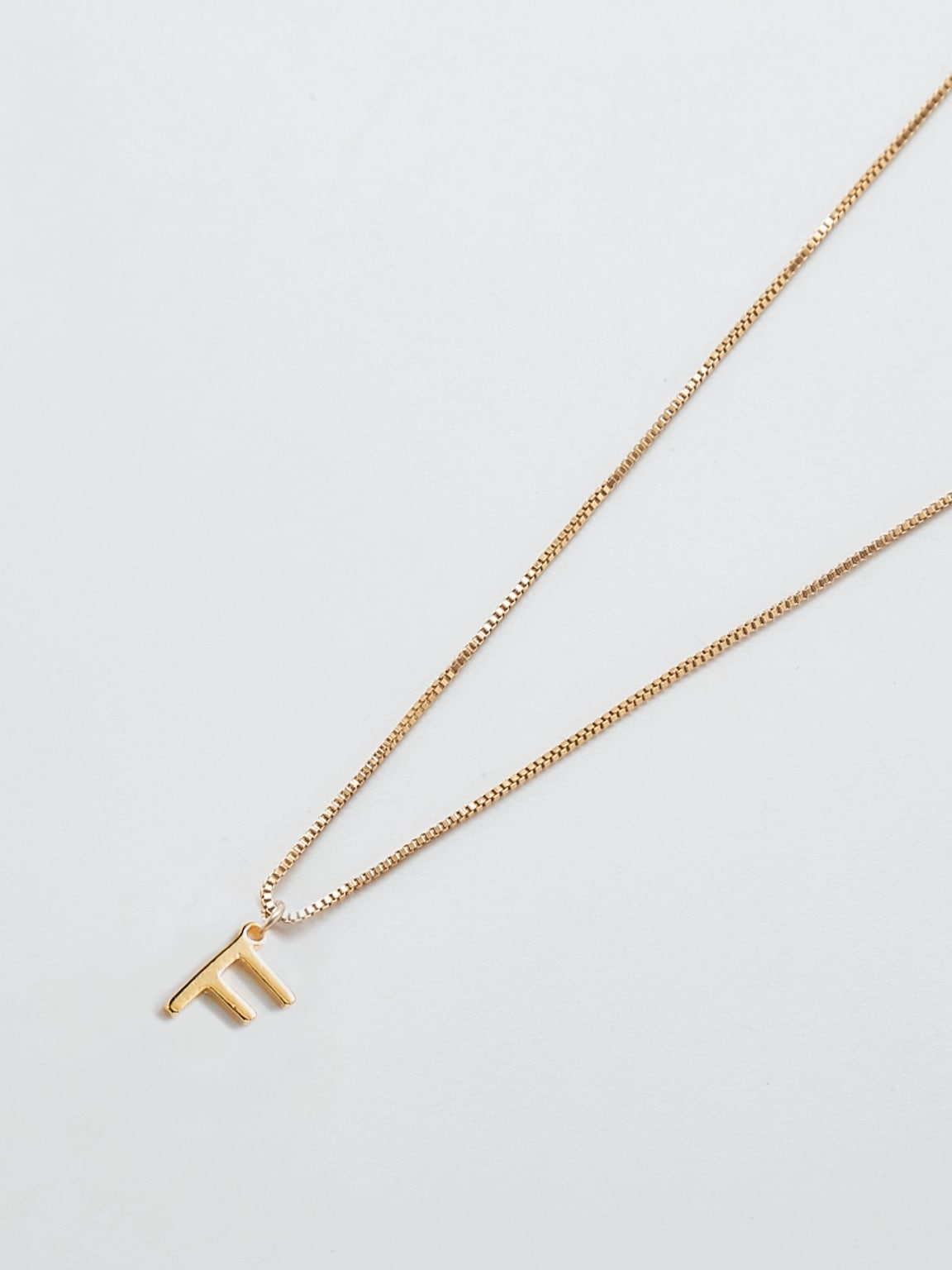 Admiral Row Gold Dainty Initial Necklace