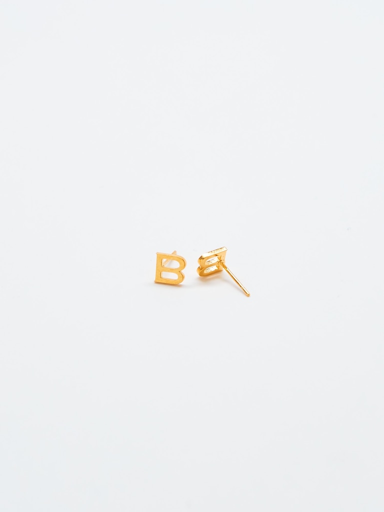 Gold Initial Earrings
