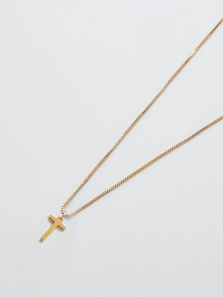 Gold Dainty Initial Necklace
