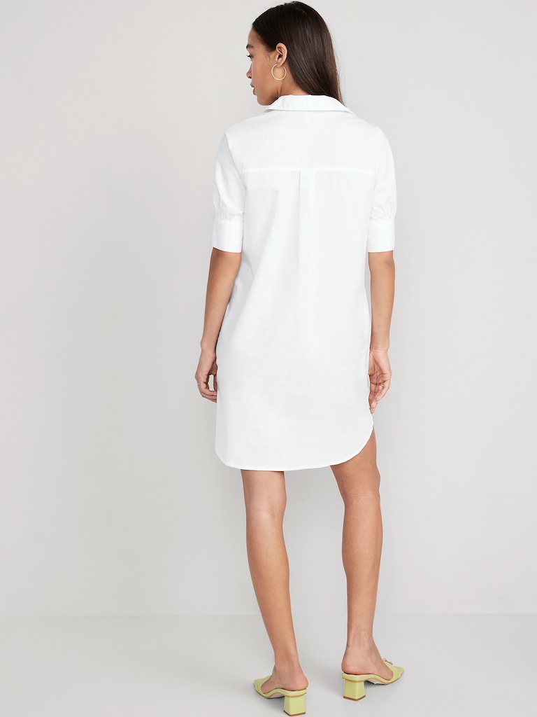 Short-Sleeve Shirt Dress