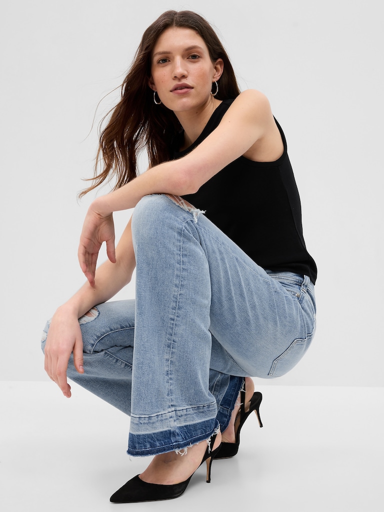 Low Rise '70s Flare Jeans