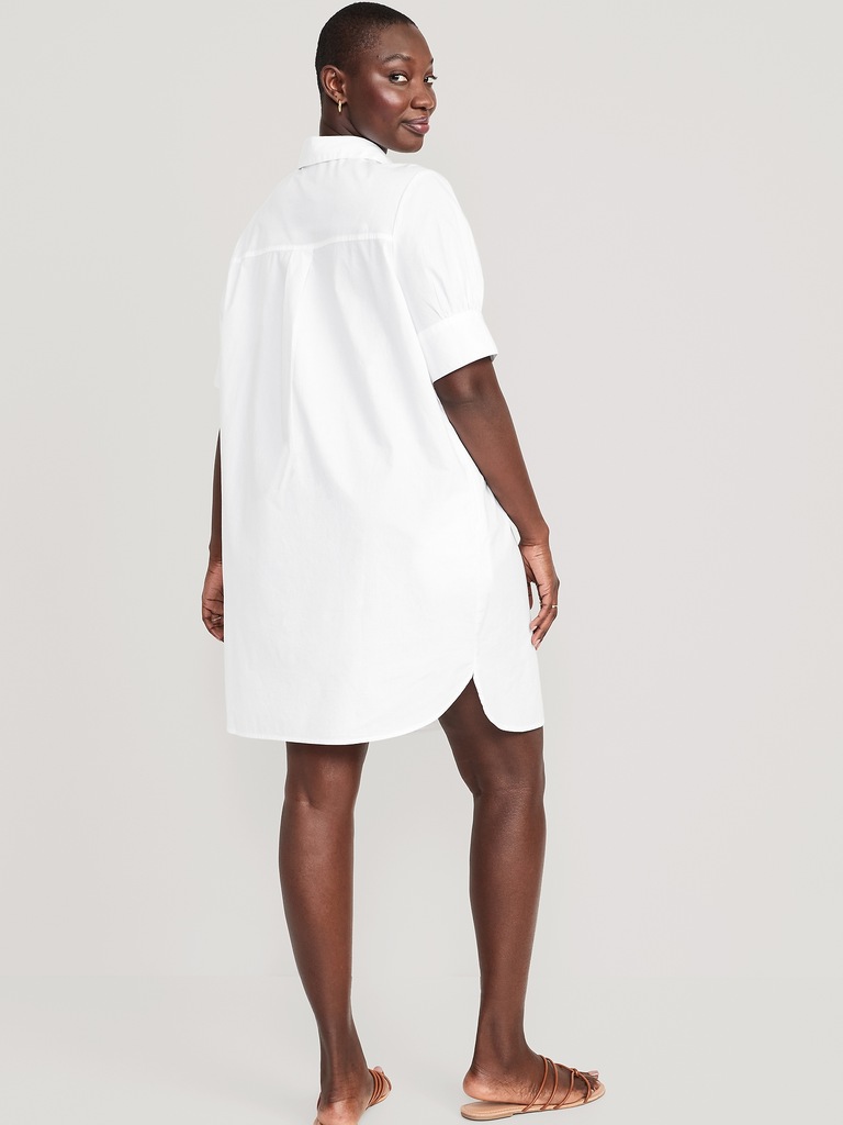 Short-Sleeve Shirt Dress