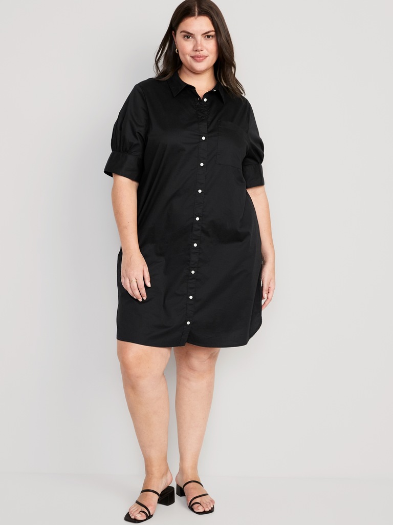 Short-Sleeve Shirt Dress