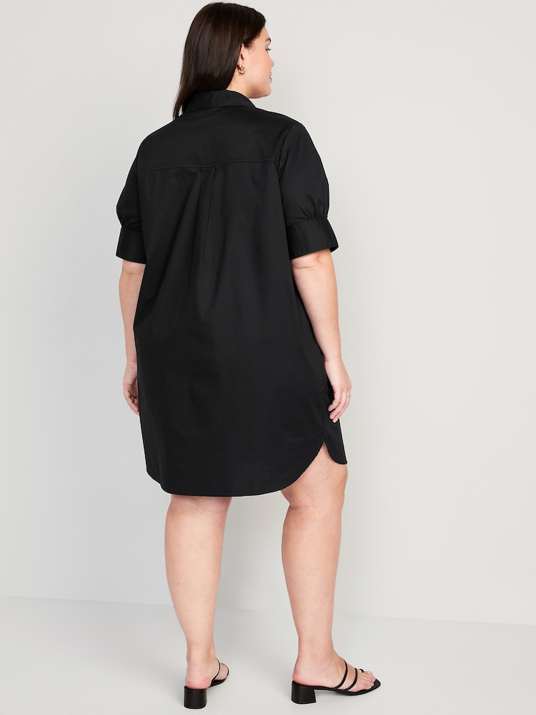 Short-Sleeve Shirt Dress
