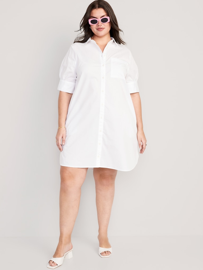 Short-Sleeve Shirt Dress