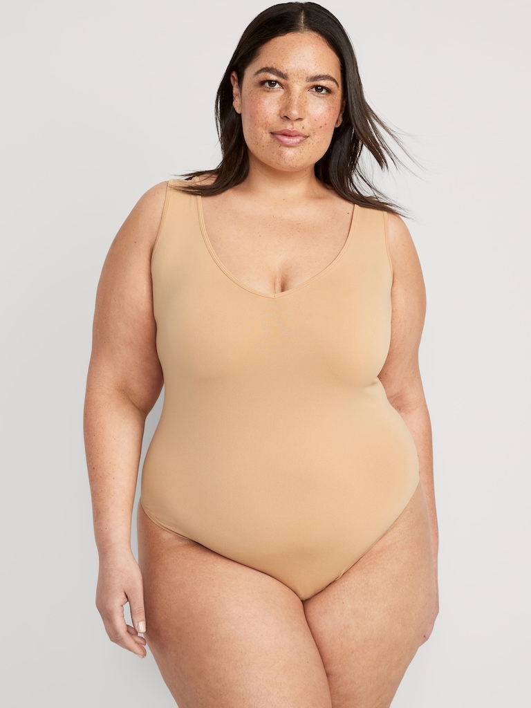 Seamless Base-Layer Tank Top Bodysuit
