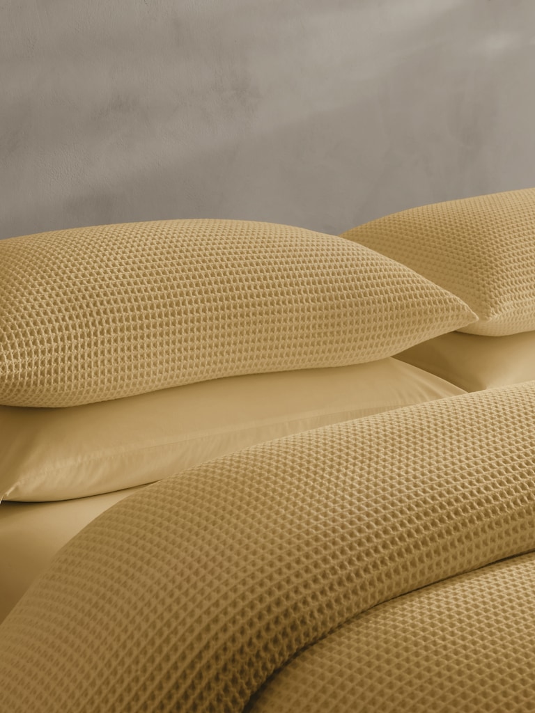 Cotton Waffle-Weave Duvet Cover