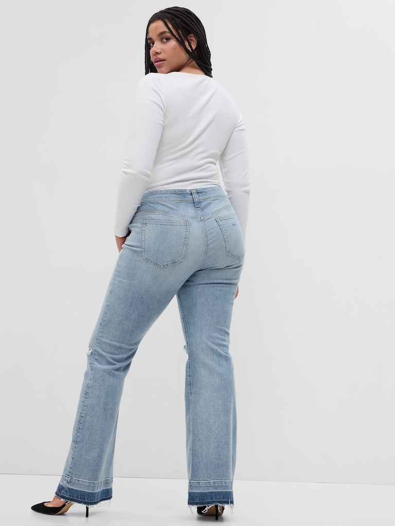 Low Rise '70s Flare Jeans