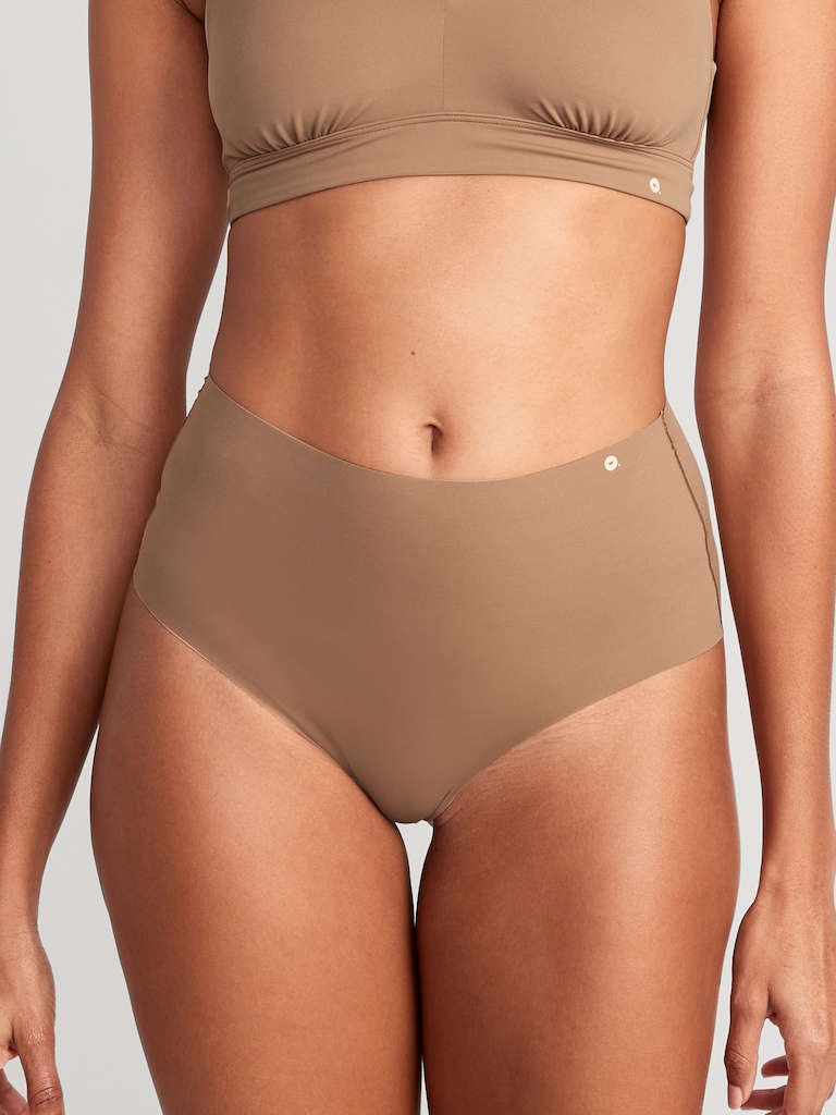 High-Waisted No-Show Brief Underwear