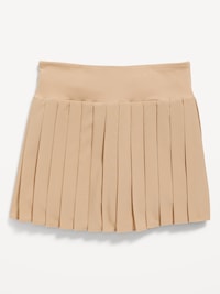 High-Waisted Pleated Performance Skort for Girls