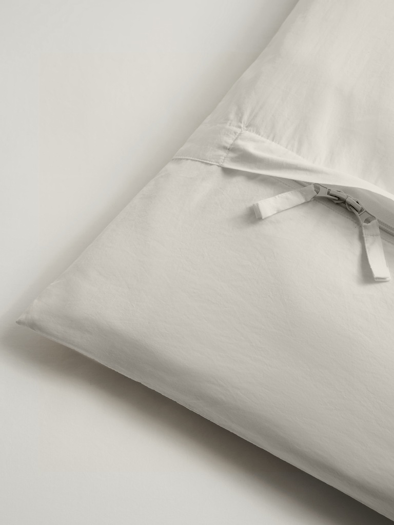 Washed Cotton Percale Duvet Cover