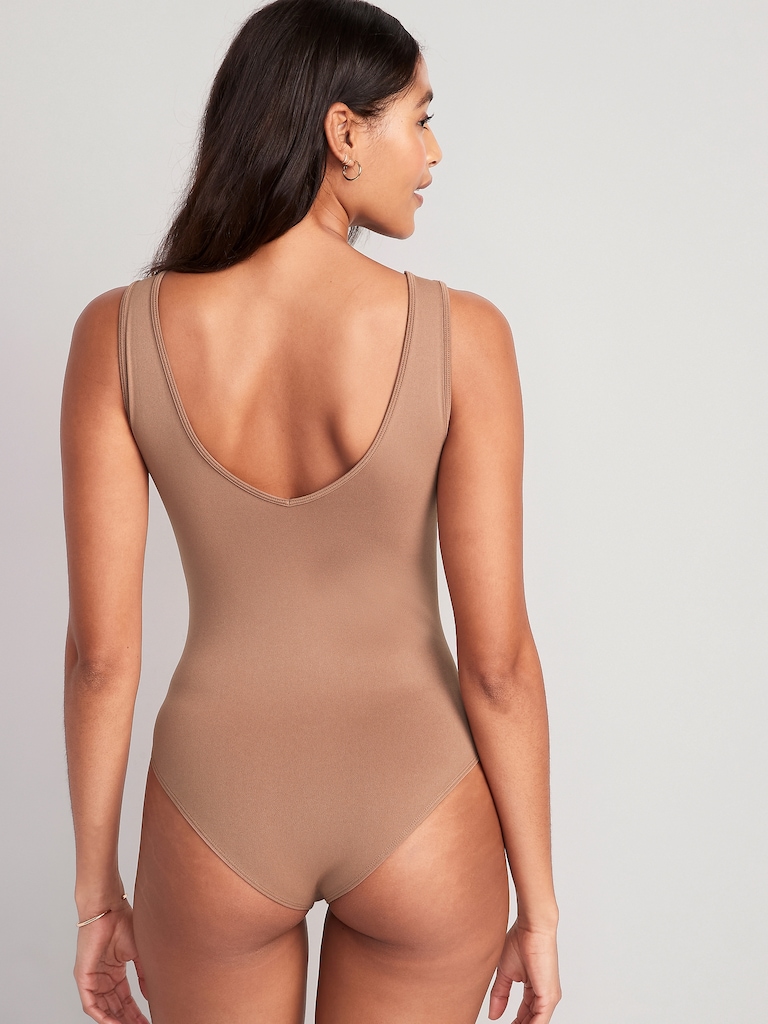 Seamless Base-Layer Tank Top Bodysuit