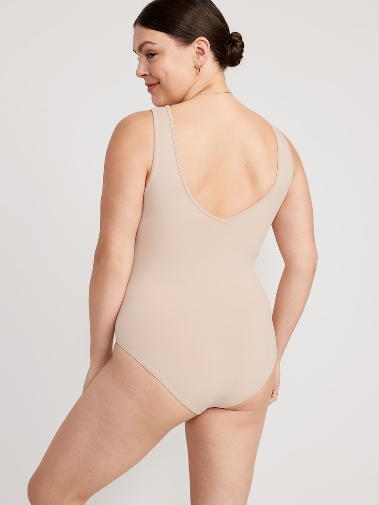 Seamless Base-Layer Tank Top Bodysuit